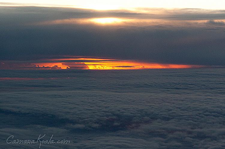 3-12-11 Sunrise at 50000 feet -S